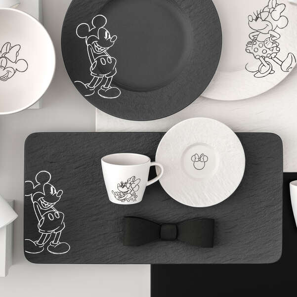 Vassoio da portata nero in Porcelain, 34,9 17,9 cm, Manufacture - Mickey Mouse