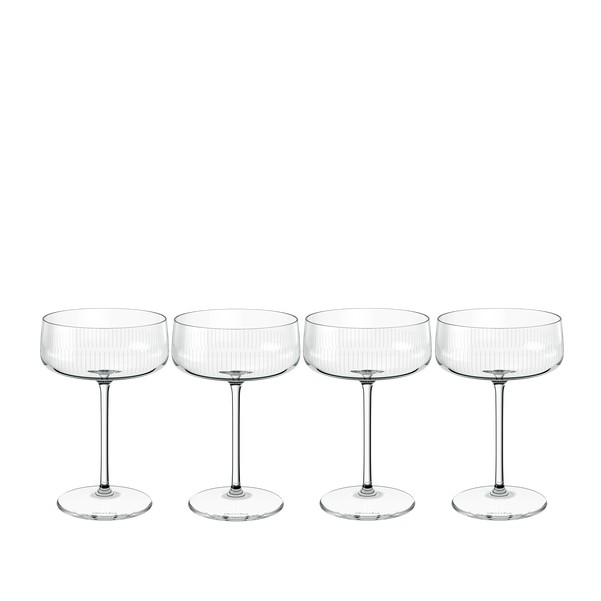 AFINA Coppa da champagne/ spumante trasparente - 120 ml, cristallo SET 4 PZ