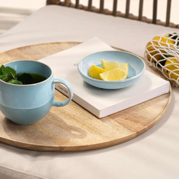 PERLEMOR Ciotolina portasalse - Blu, Premium Porcelain