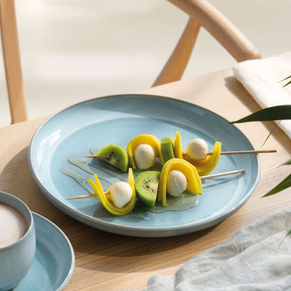 PERLEMOR Piatto da dessert/ colazione - Blu, Premium Porcelain
