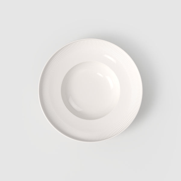 AFINA Piatto fondo - Bianco, Ø25 cm, Premium Porcelain