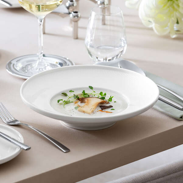 AFINA Piatto fondo - Bianco, Ø25 cm, Premium Porcelain