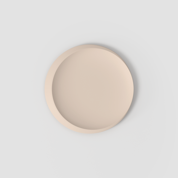 NEWMOON Piatto gourmet - Beige, Ø36,8 cm, Premium Porcelain