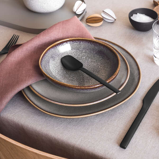 LAVE Piatto piano - Beige, 28 x 27,8 cm, terracotta