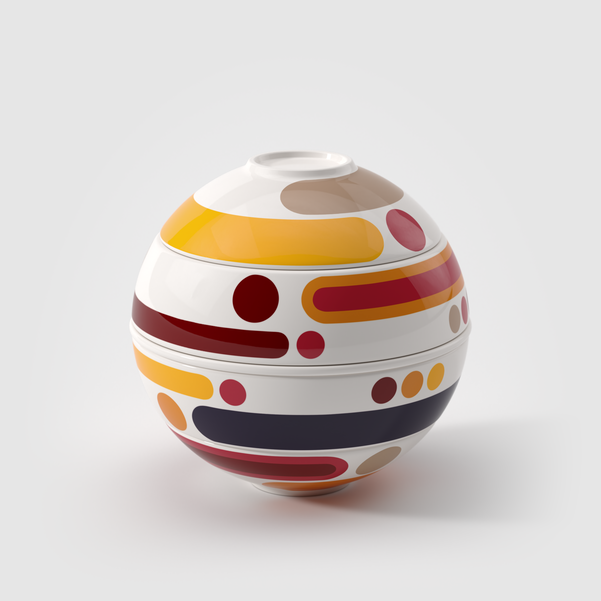 LA PETITE BOULE Set per l'aperitivo - Multicolore, Premium Porcelain