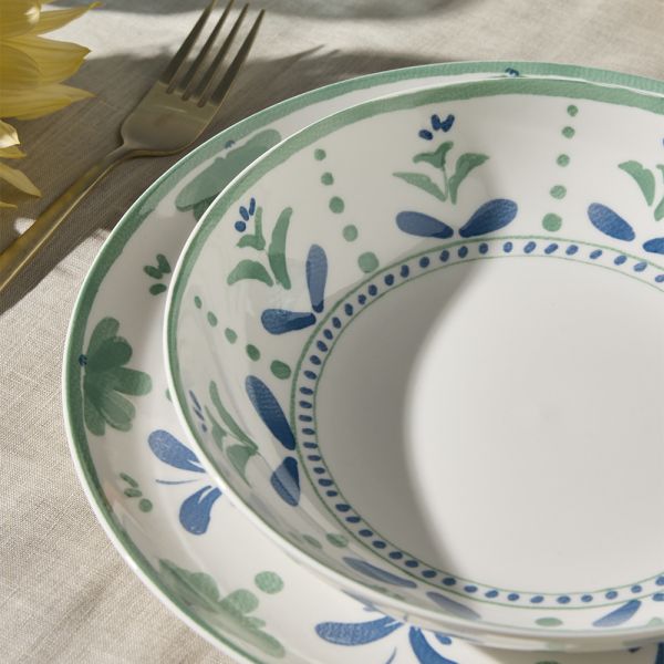 Servizio piatti 18 pezzi POSITANO - Porcellana Multicolor