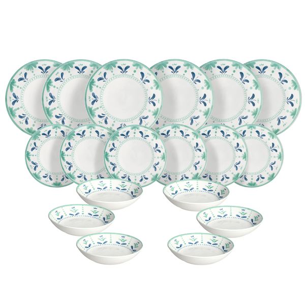 Servizio piatti 18 pezzi POSITANO - Porcellana Multicolor