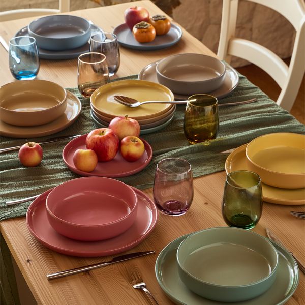 SET 6 bicchieri 400 cc TULIP - Vetro Multicolor