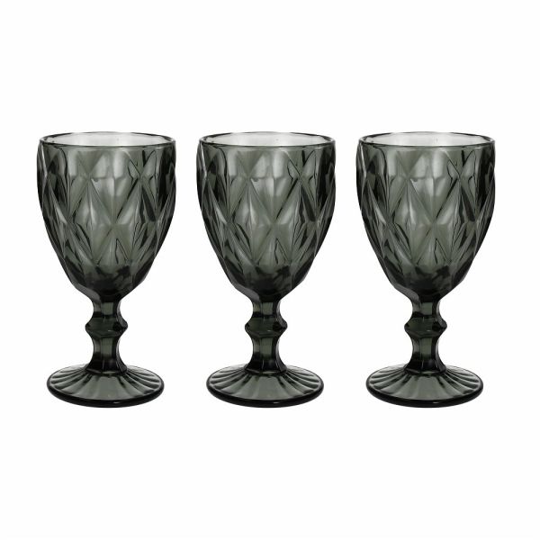 SET 3 calici cc 320 ROMBUS - Vetro Grigio