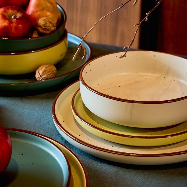 Servizio piatti 18 pezzi ARDENNE URBAN - Stoneware Multicolor