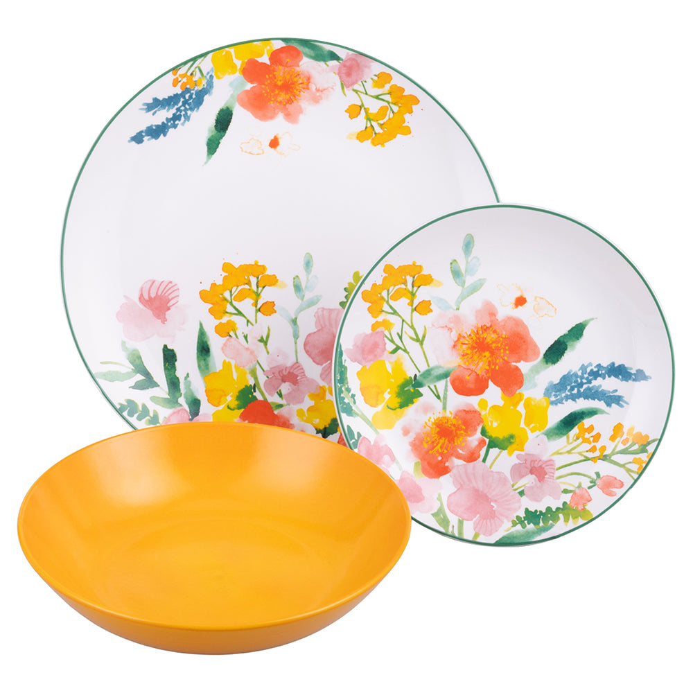 FLORA SERVIZIO DI PIATTI 18 PEZZI