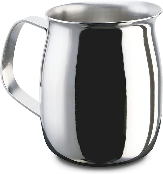 Lattiera 2 Tazze in Acciaio Inox
