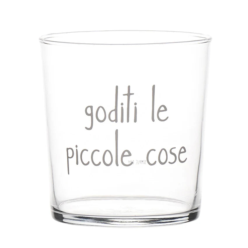 SET 6 bicchieri "Goditi le piccole cose" - 35 CL