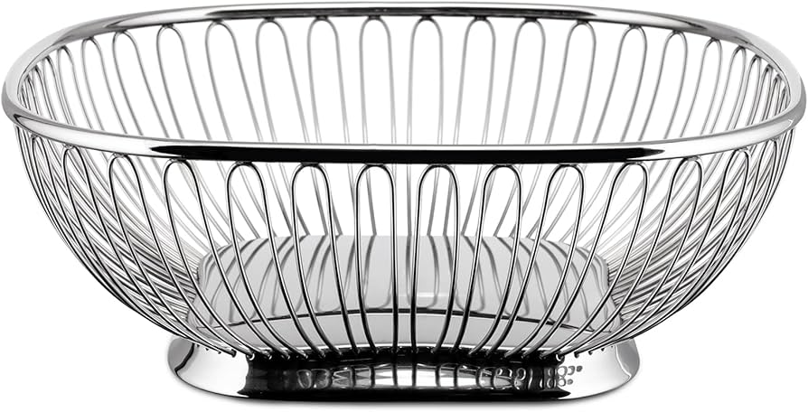 845 Cestino a filo quadrato - Acciaio Inox 18/10