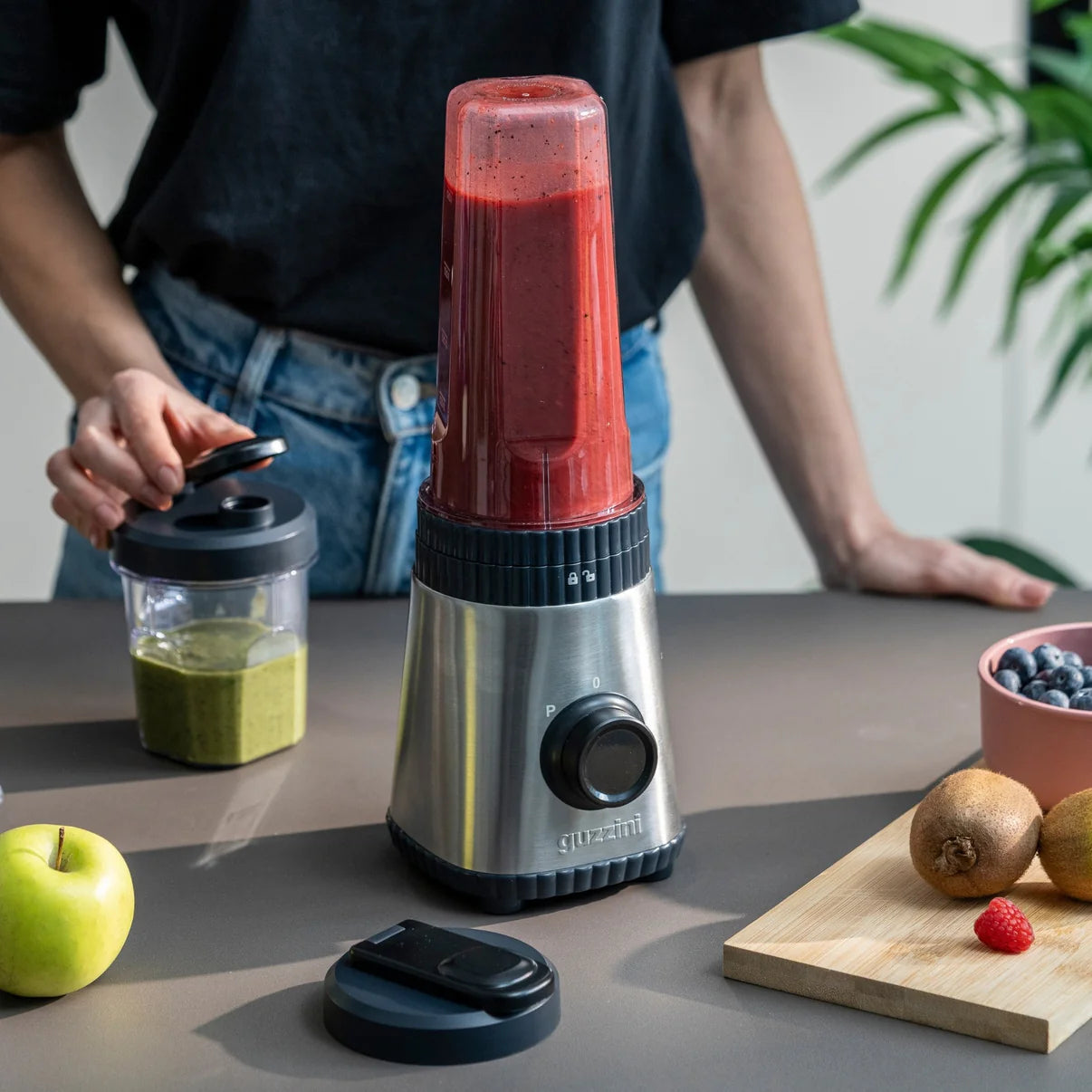 SOUSCHEF FRULLATORE PORTATILE ON-THE-GO CON BICCHIERE - Antracite