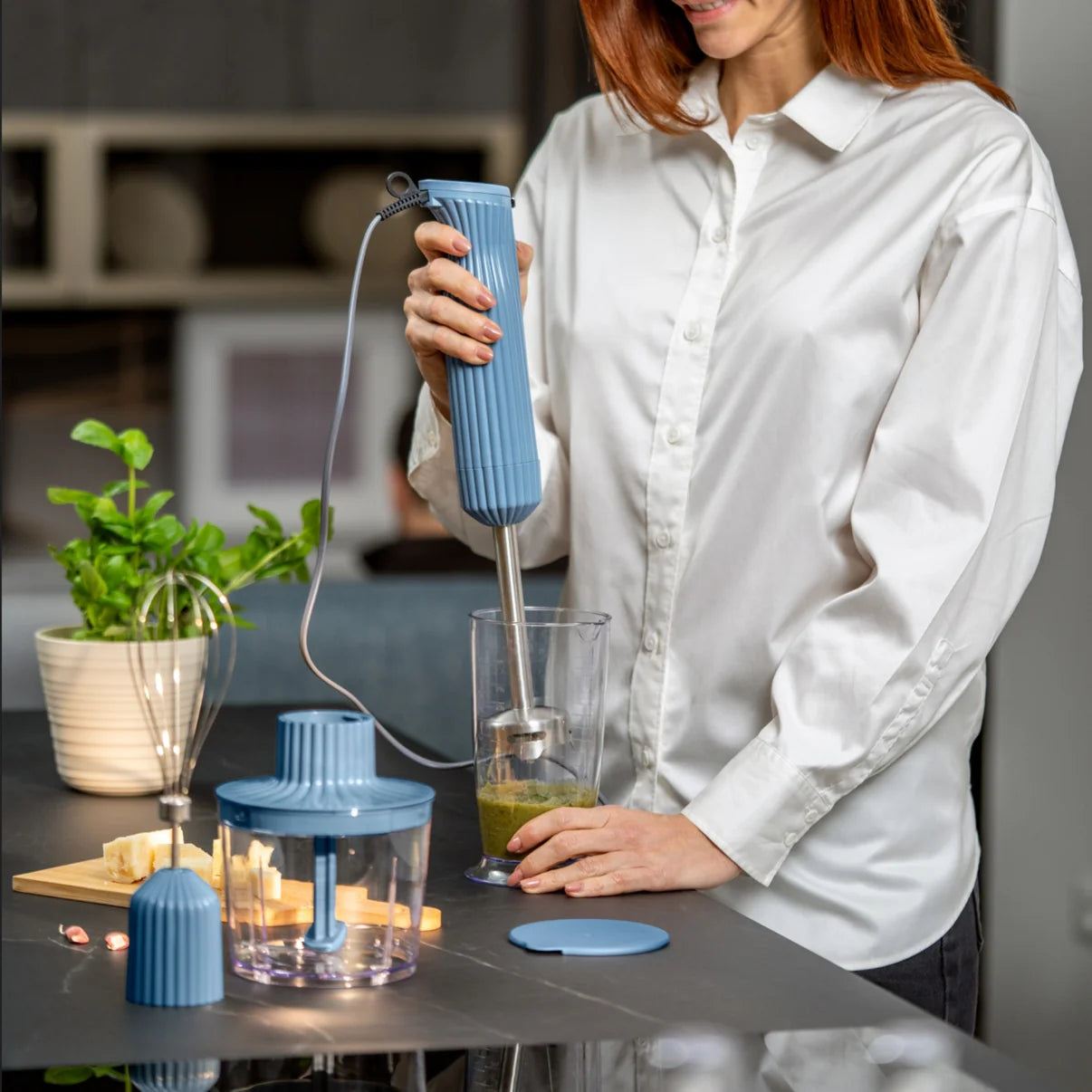 SOUSCHEF FRULLATORE A IMMERSIONE CON ACCESSORI - Crema