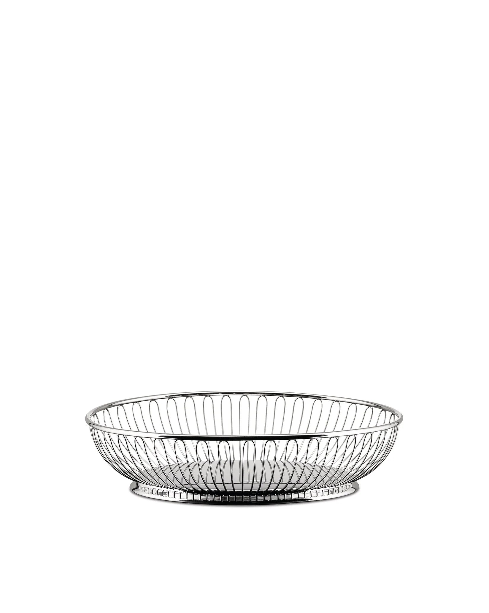 829 Cestino a filo ovale - Acciaio Inox 18/10