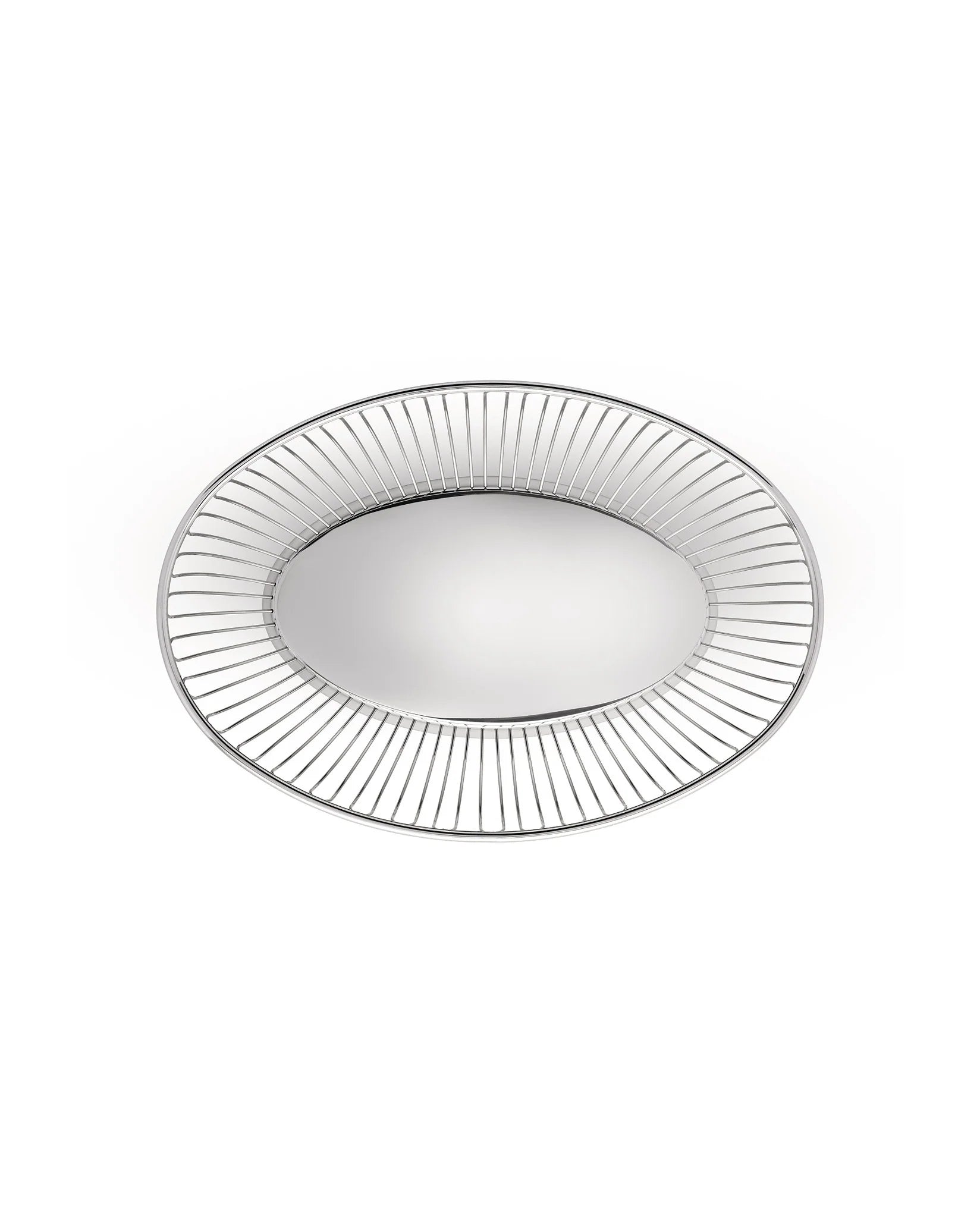829 Cestino a filo ovale - Acciaio Inox 18/10