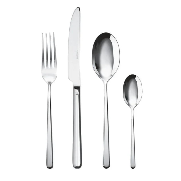 LINEAR Servizio tavola 24 PZ Monoblocco - Acciao Inox Mirror