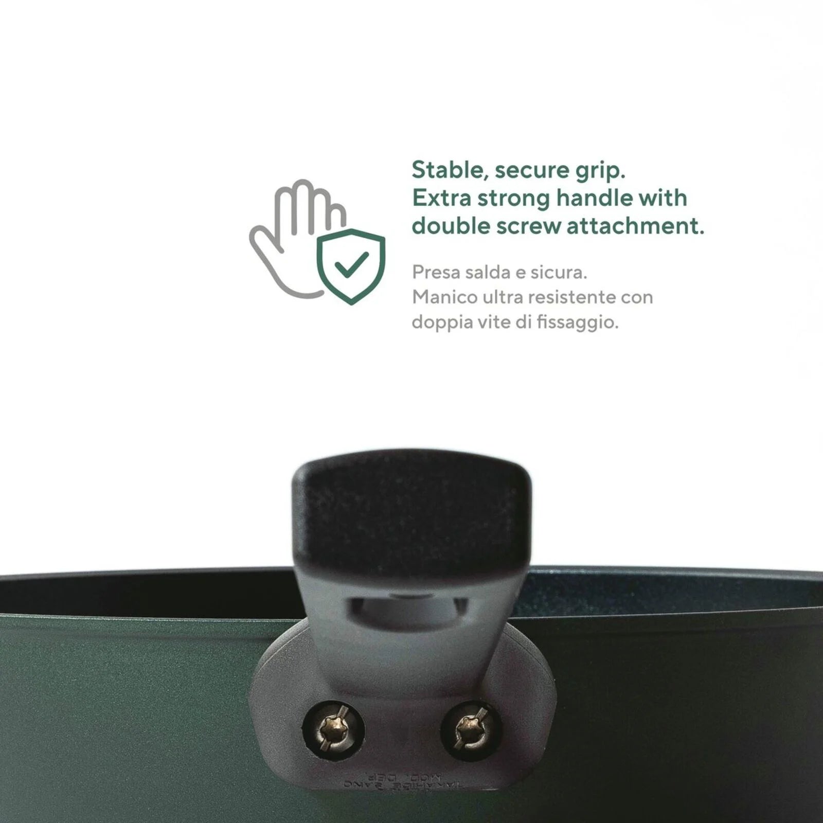 TITAN PRO GREEN Padella in Alluminio 20 CM - Vrde Scuro