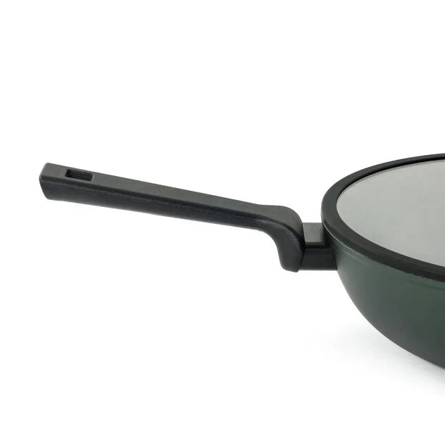 TITAN PRO GREEN Wok in Alluminio 30 CM - Verde Scuro
