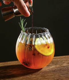 RIBBED MELON Bicchiere in Vetro - 550 ML