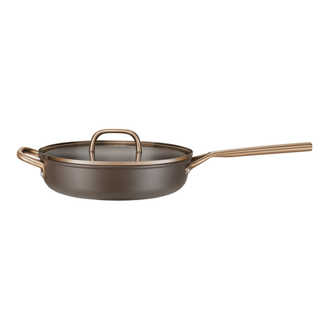 MILANO Tegame in Alluminio con Coperchio - 28 cm, CERAFORCE Titanium