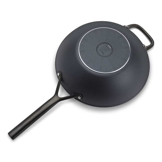 MILANO Wok in Alluminio con Coperchio - 30 cm, CERAFORCE Titanium