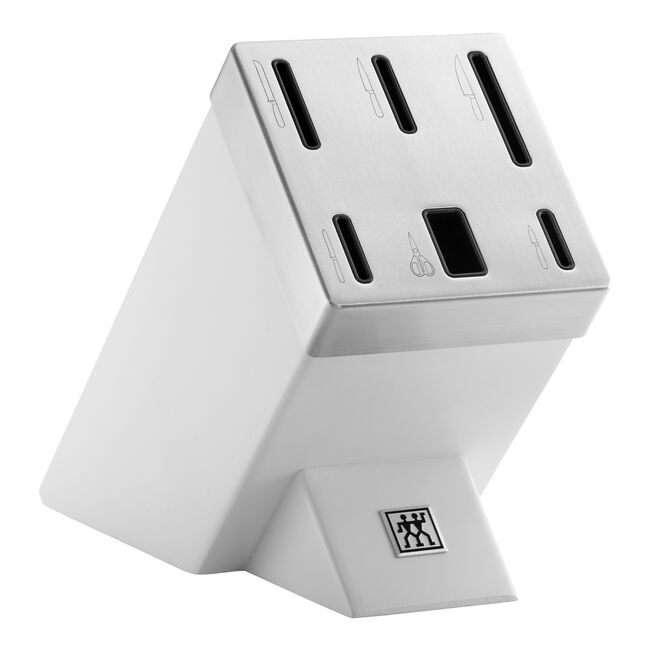 GOURMET Set di coltelli con ceppo, 7-pz., - Bianco