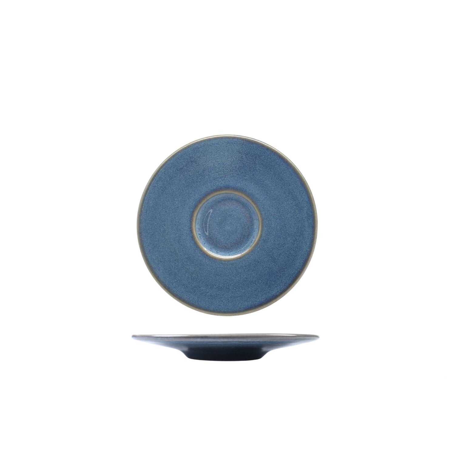 NUAGES OCEAN - PIATTINO PER TAZZA CAFFE CM 12 STONEWARE REACTIVE