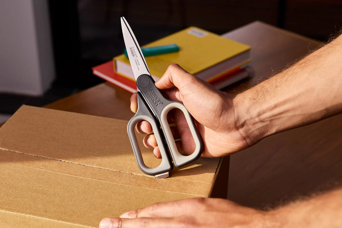 Forbici CutPlus grigie con taglierino integrato