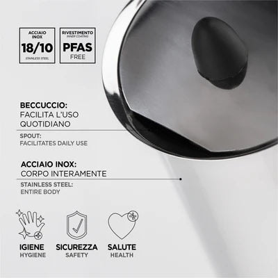 La Caffettiera in Acciaio inox - 4 Tazze