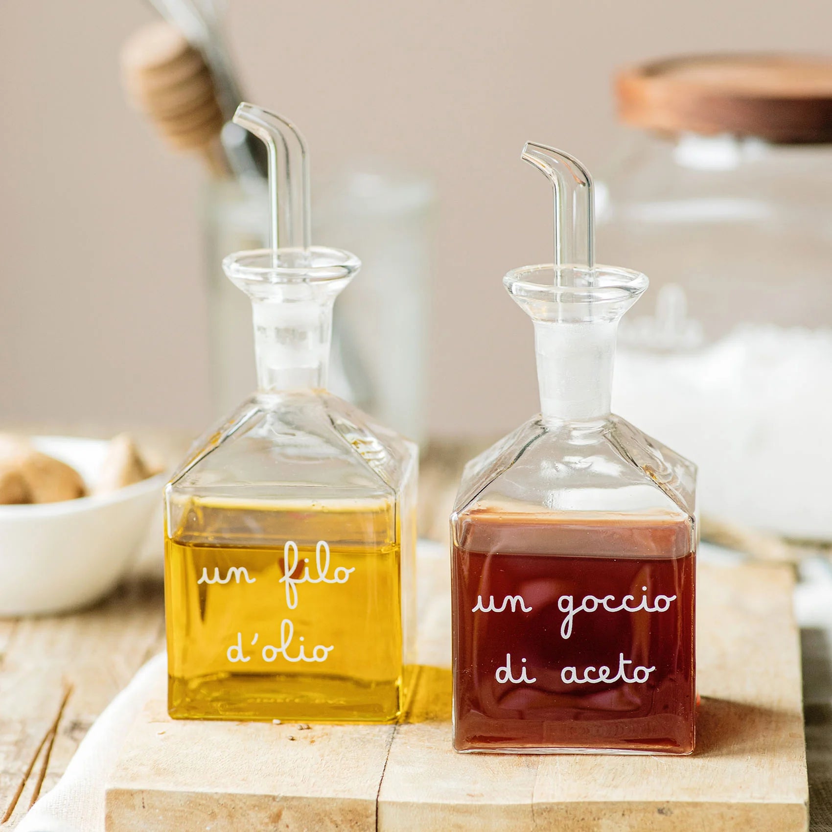 Set 2 Bottiglie Un goccio di aceto e Un filo d'olio - 2x150ml