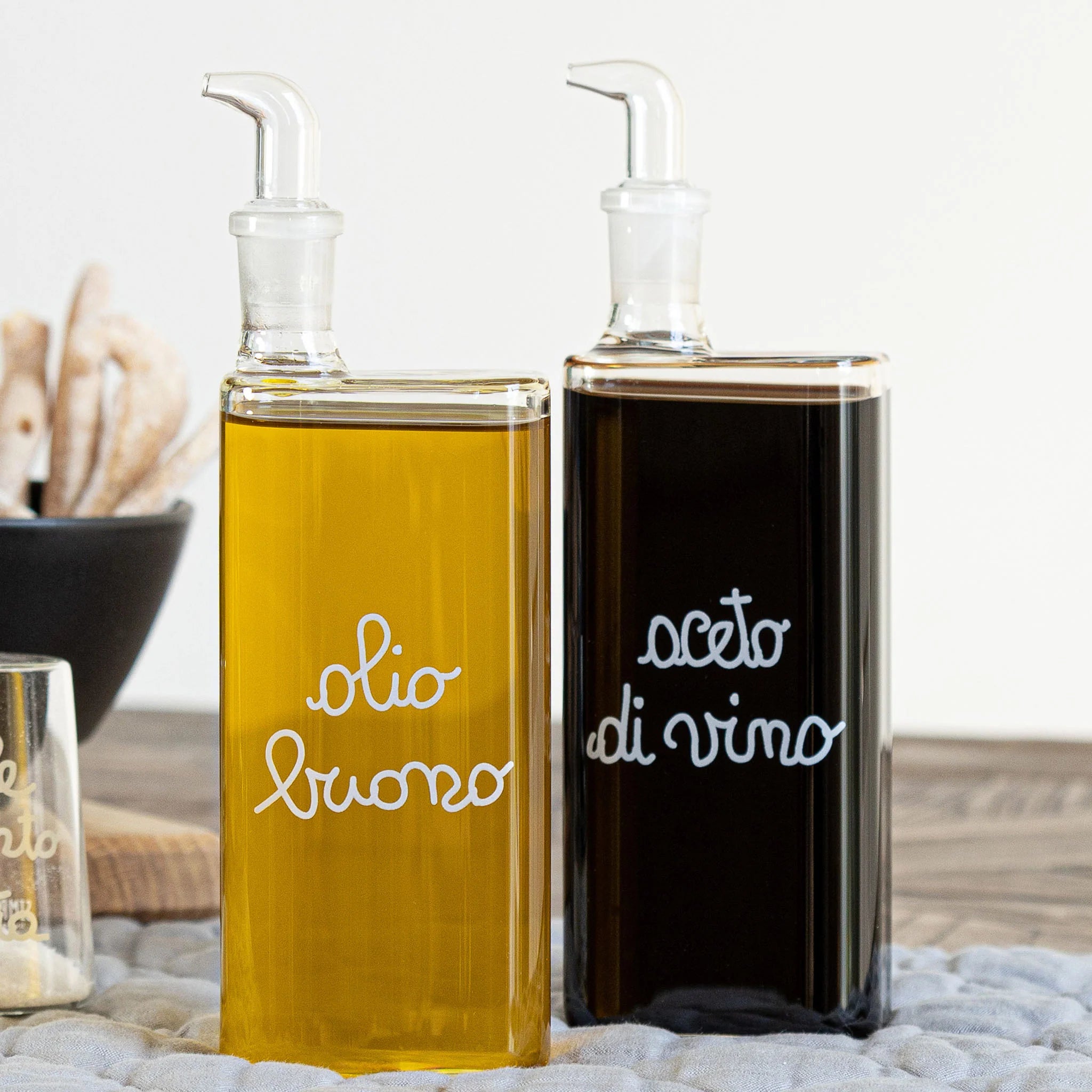 Set 2 Bottiglie "Olio Buono - Aceto di Vino" - 2x400ml