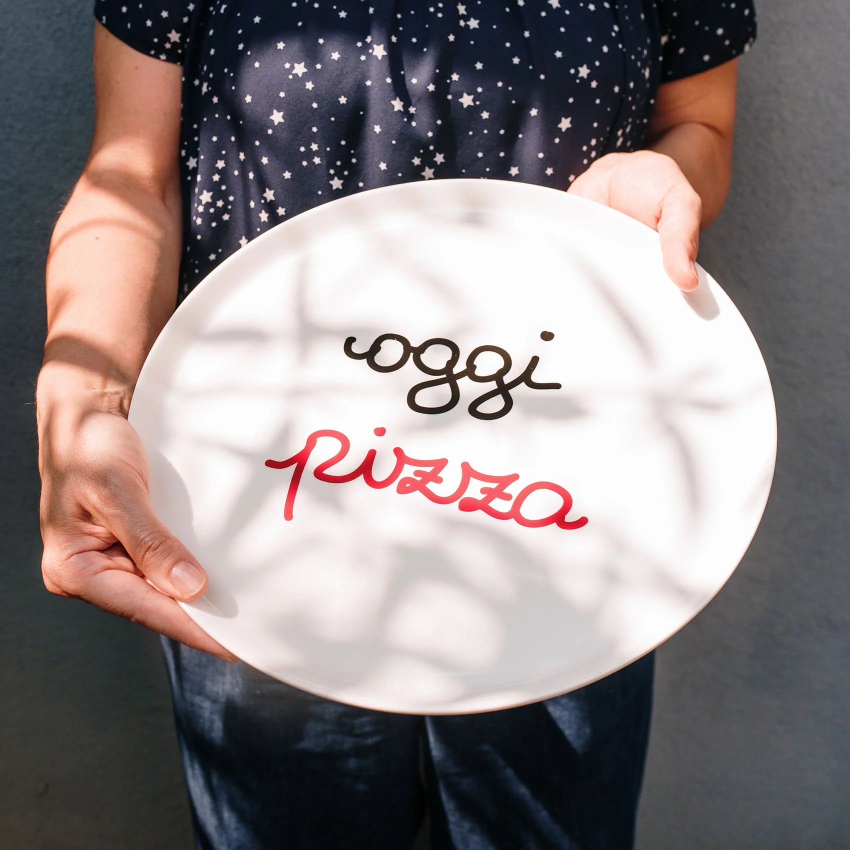 Piatto pizza in Gres "Oggi Pizza" - 31,5 cm