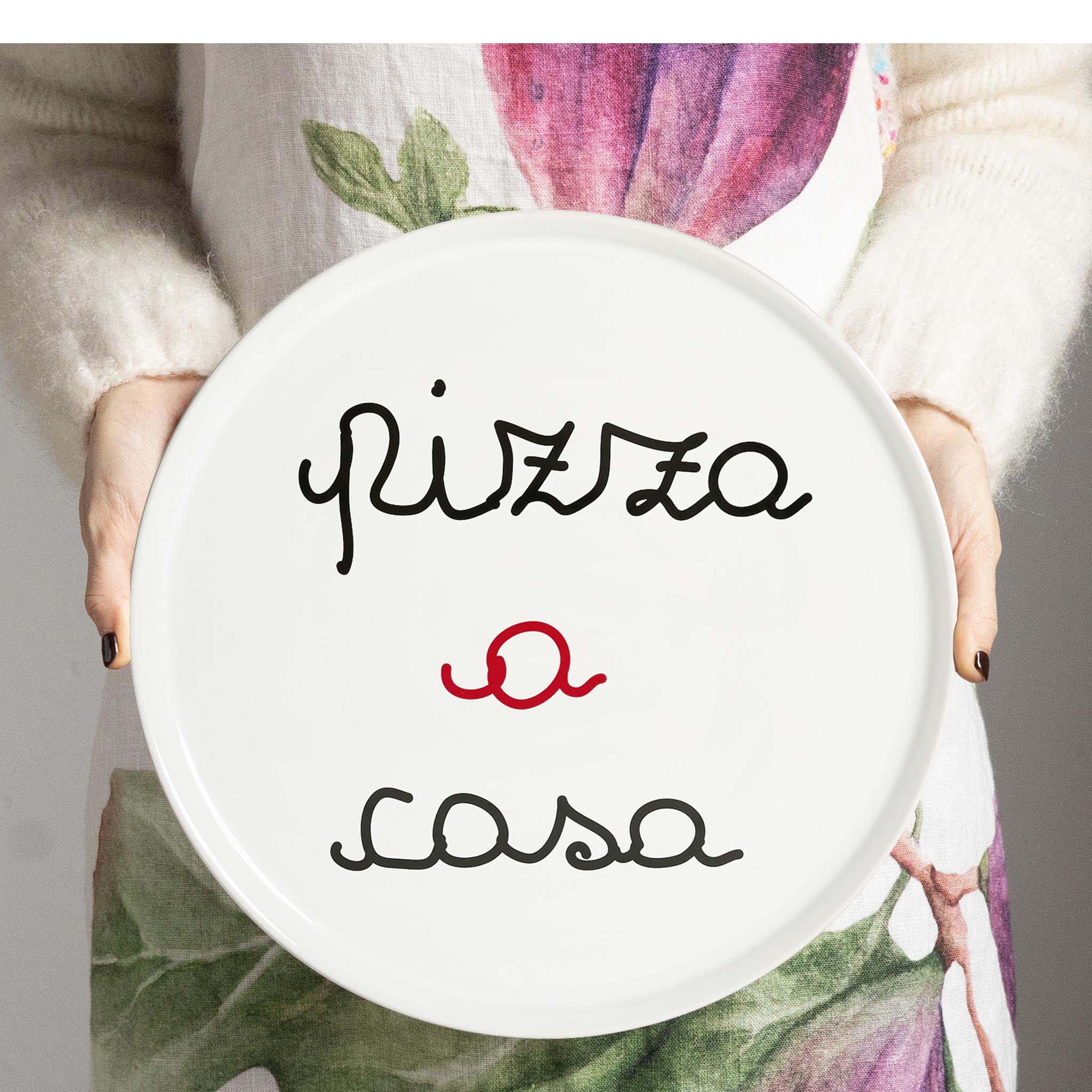 Piatto pizza in Gres "Pizza A Casa" -31,5 cm