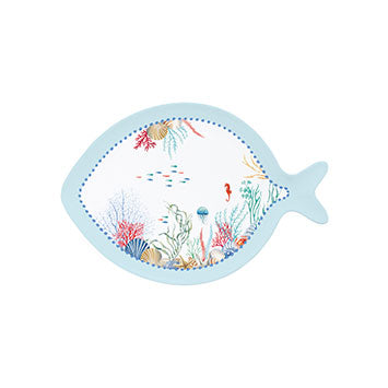 Piatto in porcellana 31x21,5 cm SEA BREEZE