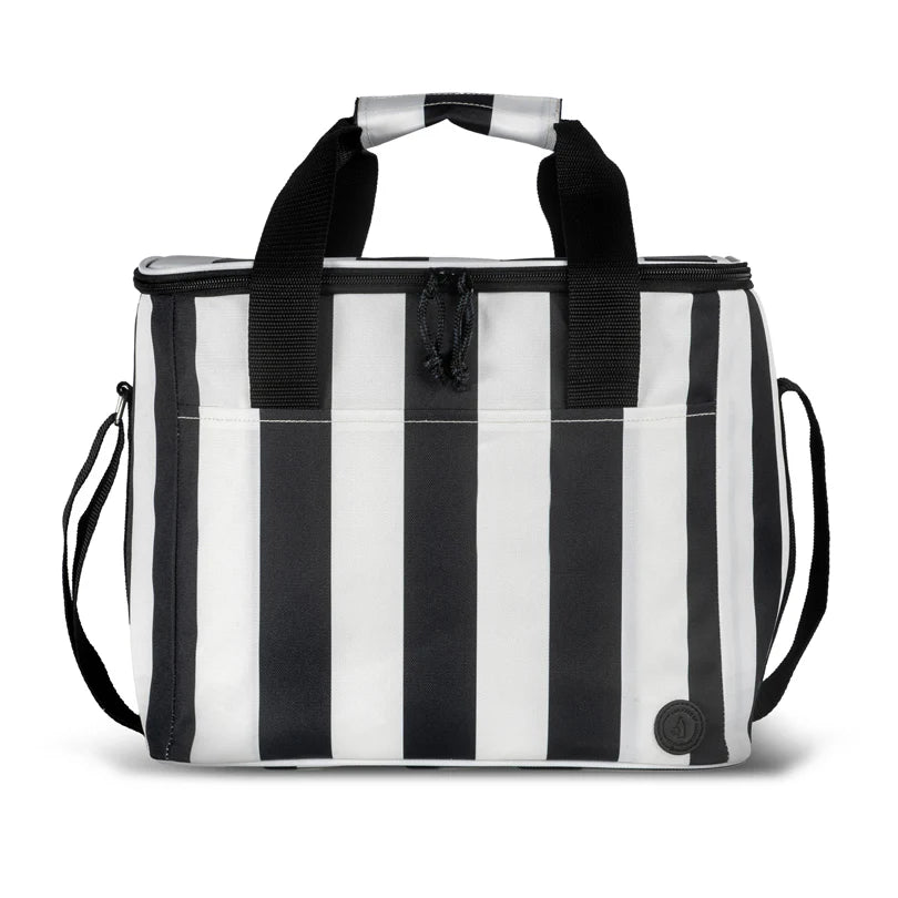 Borsa termica grande "City Stripe" con maniglia e tracolla regolabile