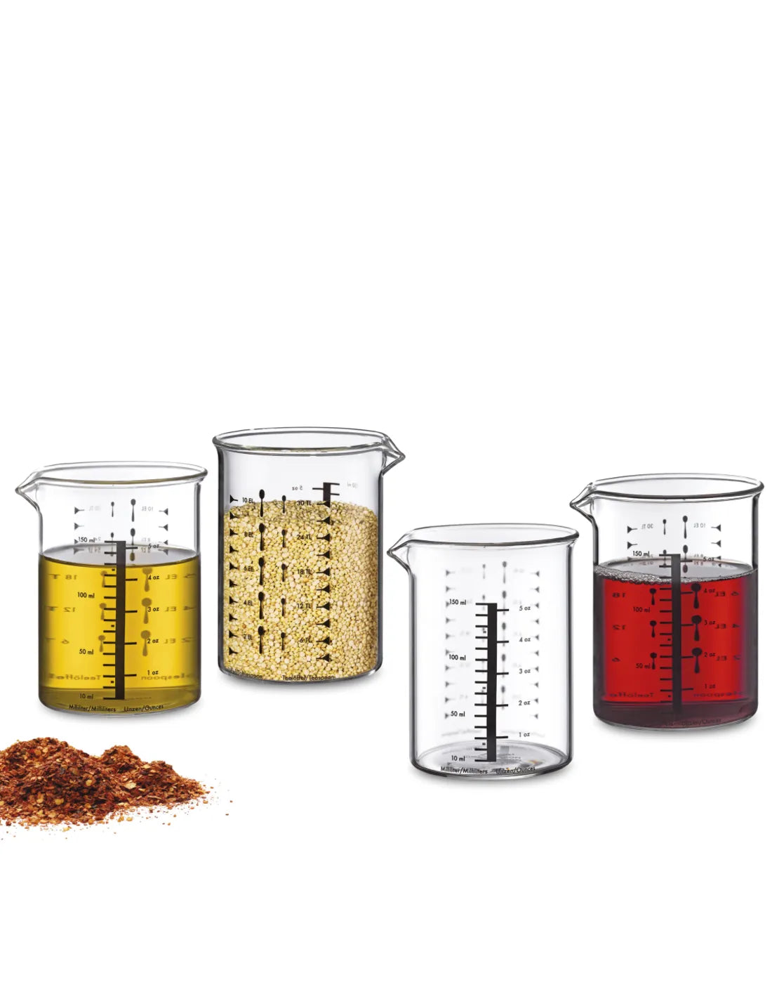 Bicchiere dosatore da 150 ml, in vetro