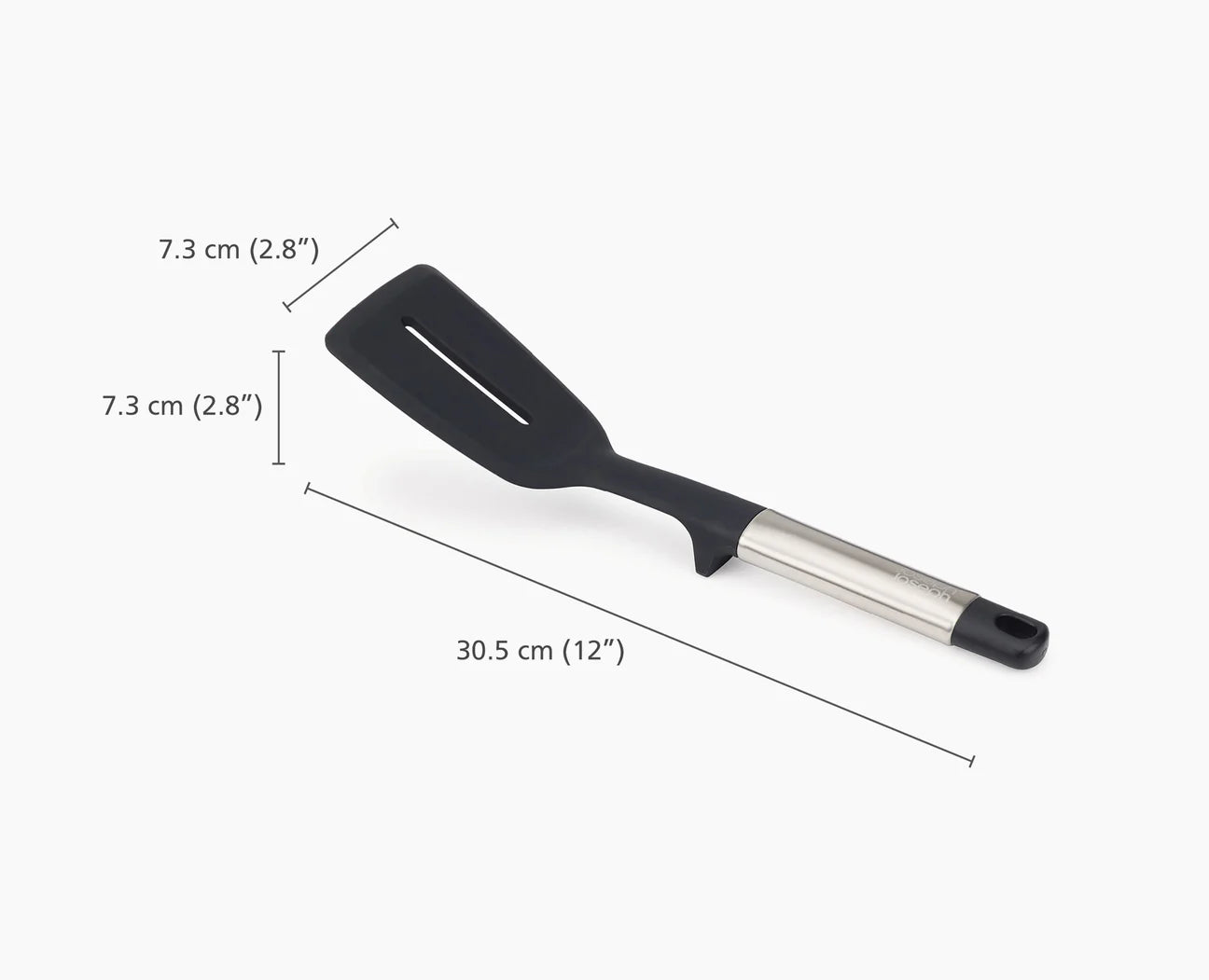 Spatola forata in acciaio inossidabile e silicone