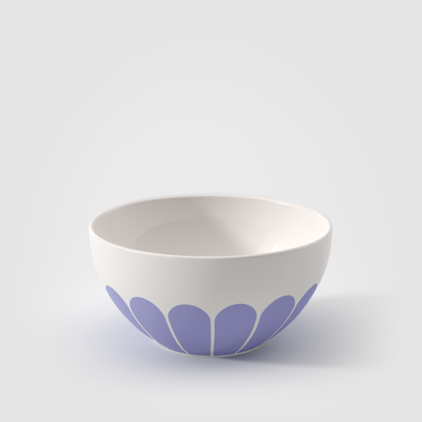 Fleur Ciotola per cereali blu, 430 ml, Premium Porcelain