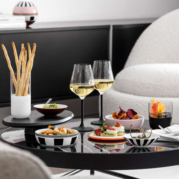 La petite Boule Set per l'aperitivo multicolore, Premium Porcelain