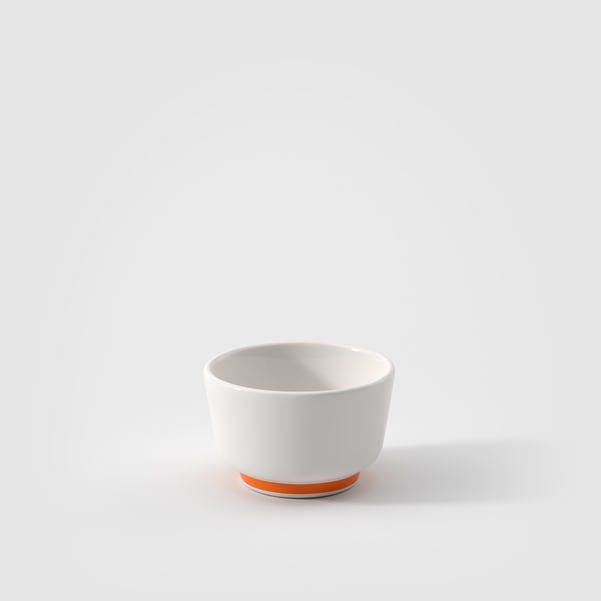 Memphis Ciotolina portasalse bianca, 70 ml, Premium Porcelain