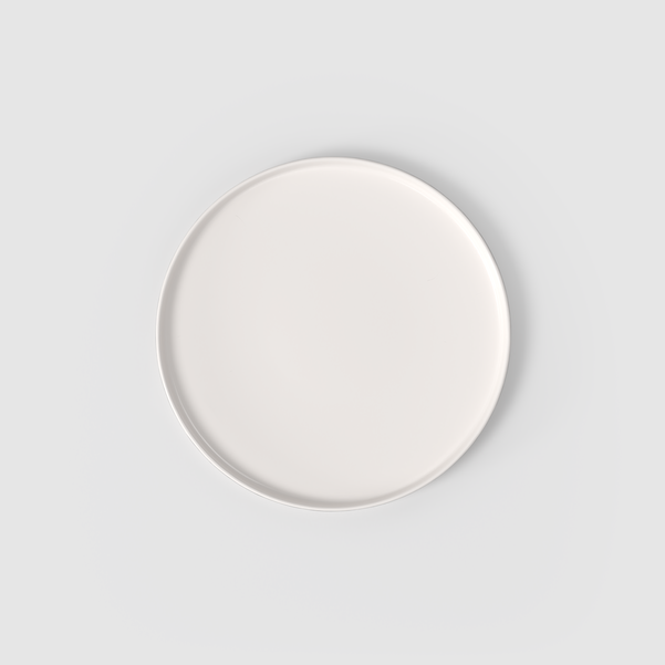 Memphis Piatto piano bianco, Ø23,8 cm, Premium Porcelain