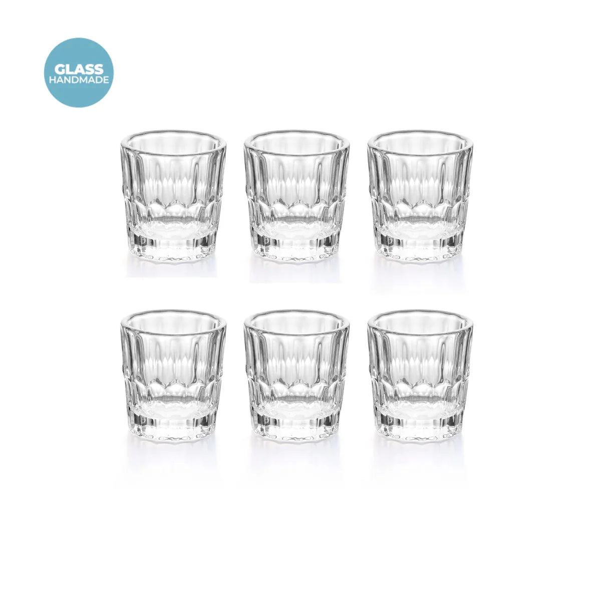 SET 6 BICCHIERINI IN VETRO "VANITY GLASS"