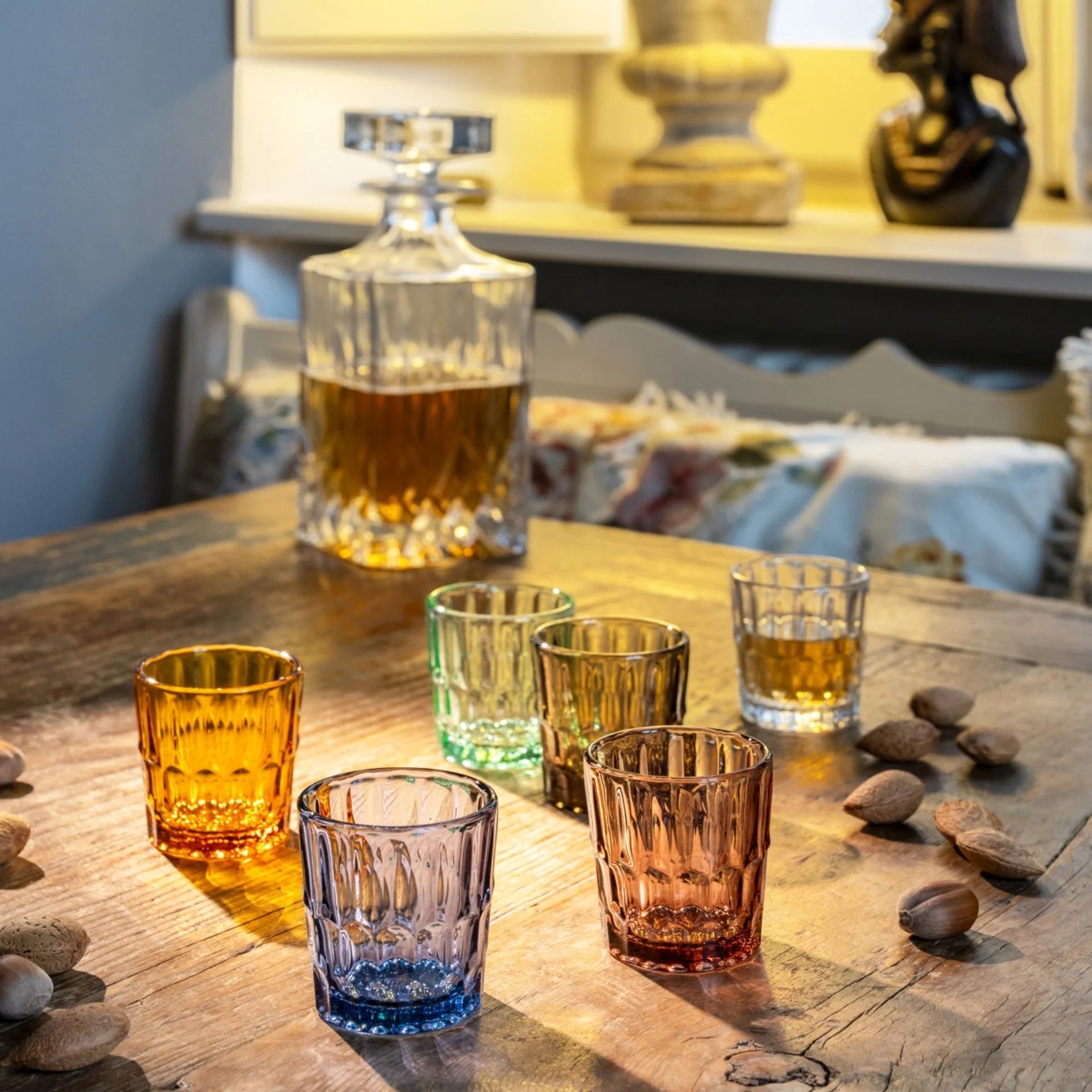 SET 6 BICCHIERINI IN VETRO "VANITY GLASS"