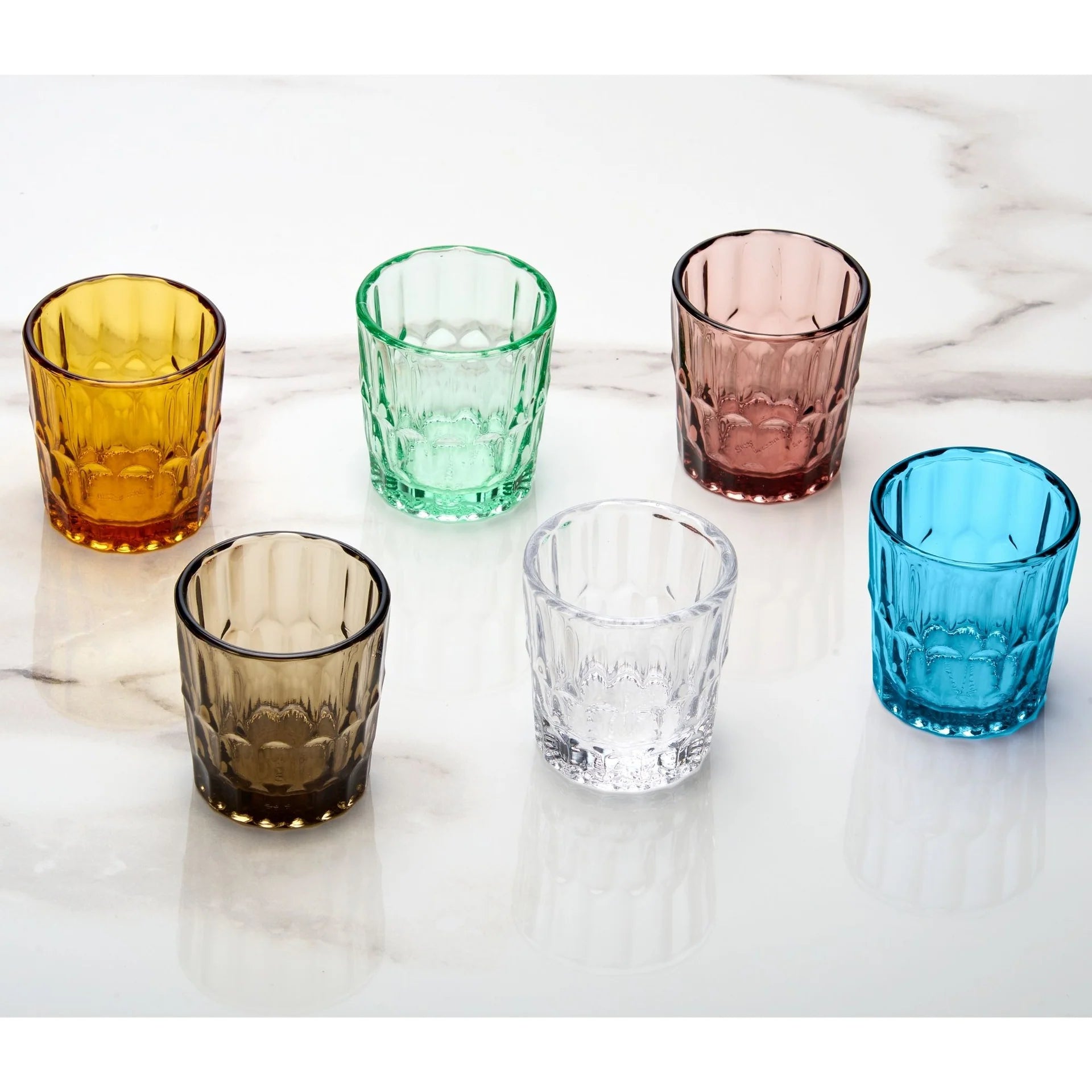 SET 6 BICCHIERINI IN VETRO "VANITY GLASS"