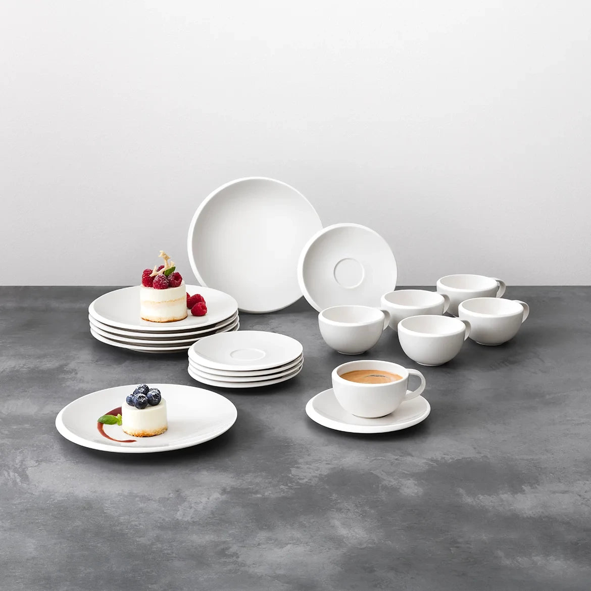 Set da colazione e caffè NewMoon per 6 persone, 18 pezzi