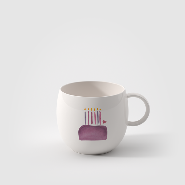 With Love Tazza con manico bianca, HAPPY BIRTHDAY, 290 ml