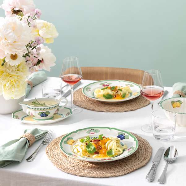 French Garden Salsiera multicolore, Premium Porcelain